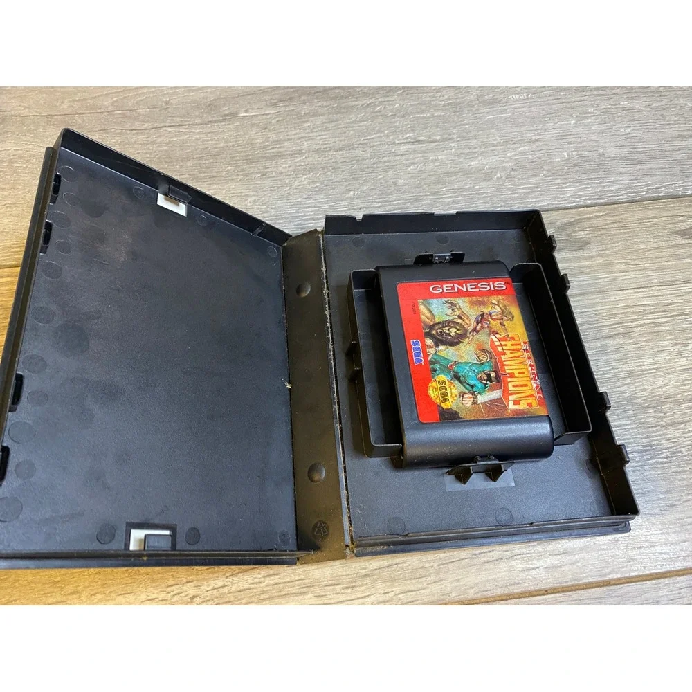Eternal Champions Sega Genesis Fighting Game Black Cartridge with Case ‎ MA-13